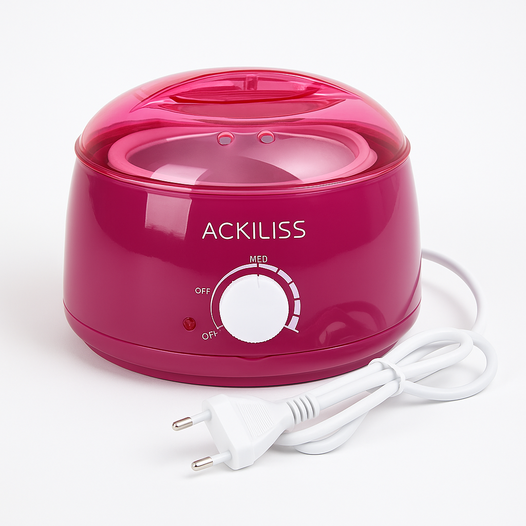 ACKILISS Calentador de Cera Eléctrico – Termostato Regulable, Ideal para Depilación en Casa