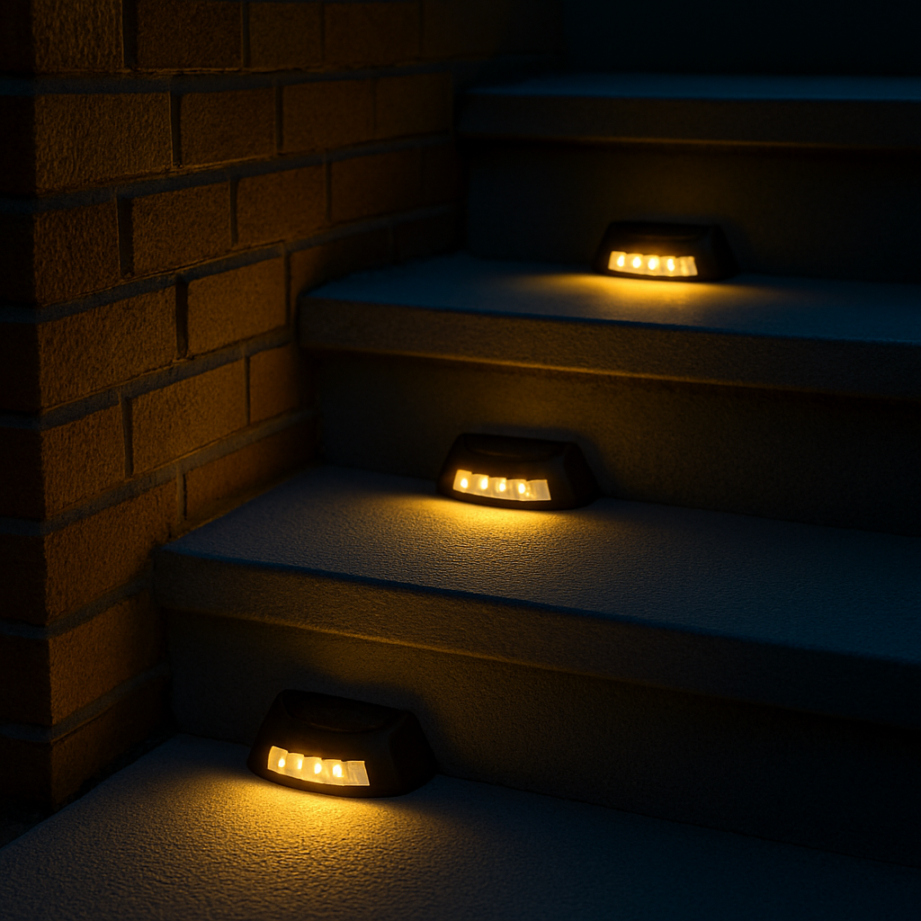 Luz Solar LED para Escaleras 4 Unidades