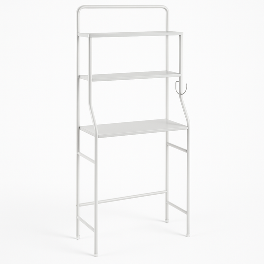 Organizador de Baño Metálico Blanco Modelo - 3 Niveles