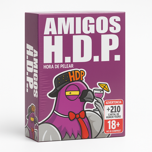 Juego de Cartas AMIGOS H.D.P. – Edición Humor Negro para Adultos (+210 Cartas)
