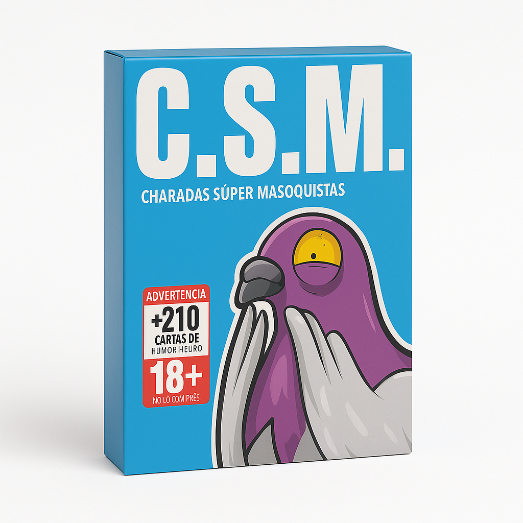 C.S.M. – Charadas Súper Masoquistas | Juego de Cartas para Adultos 18+