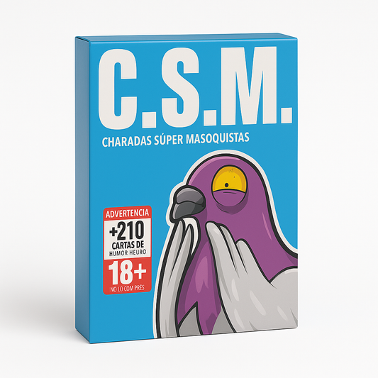C.S.M. – Charadas Súper Masoquistas | Juego de Cartas para Adultos 18+