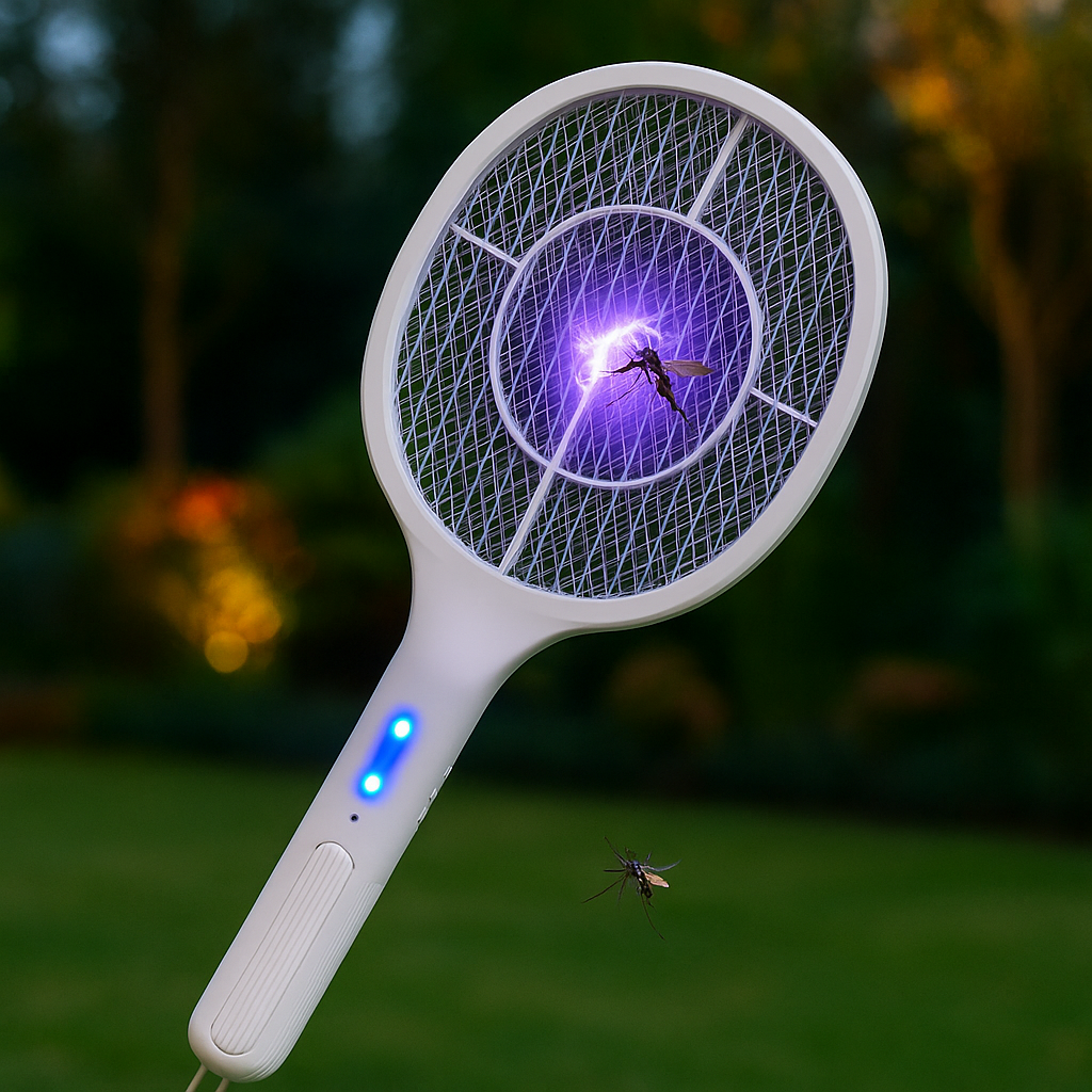 Raqueta Eléctrica Mata Mosquitos Recargable