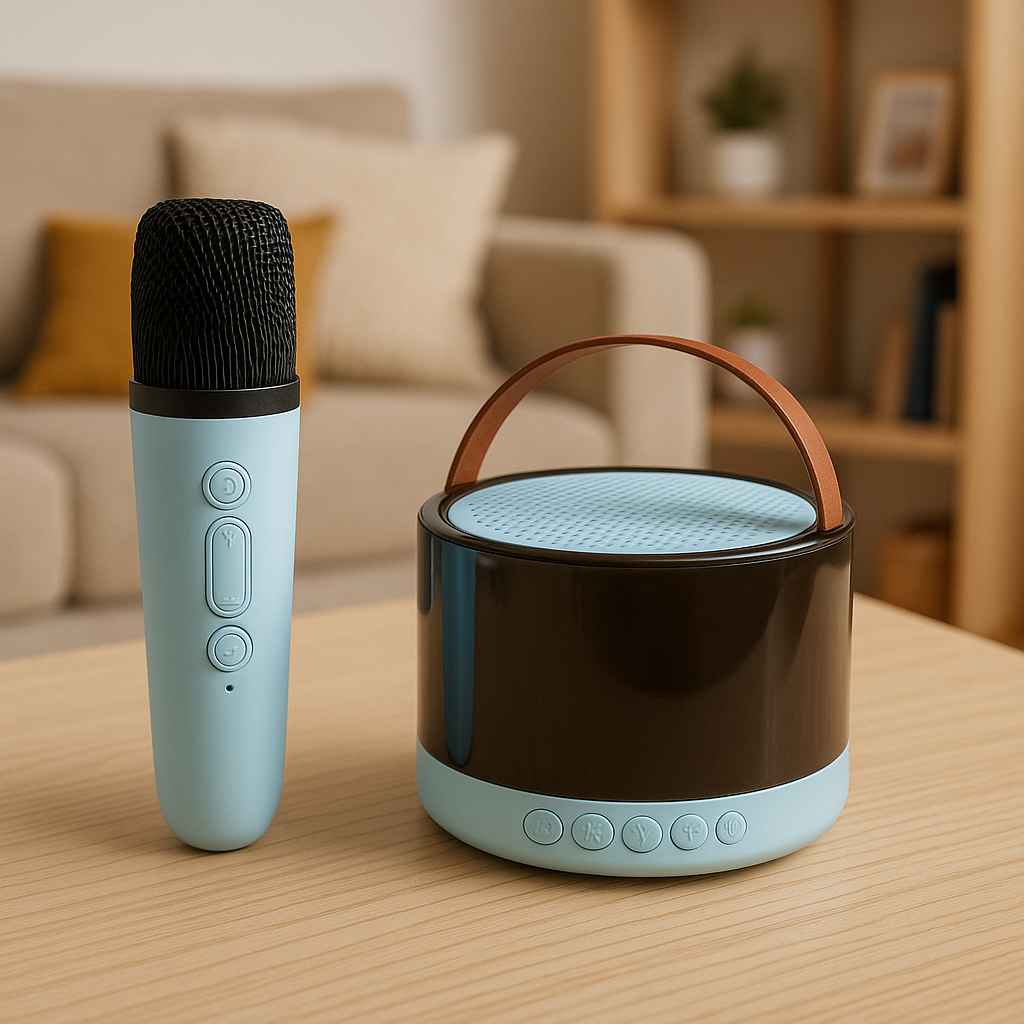 Parlante Bluetooth Portátil con Micrófono Inalámbrico