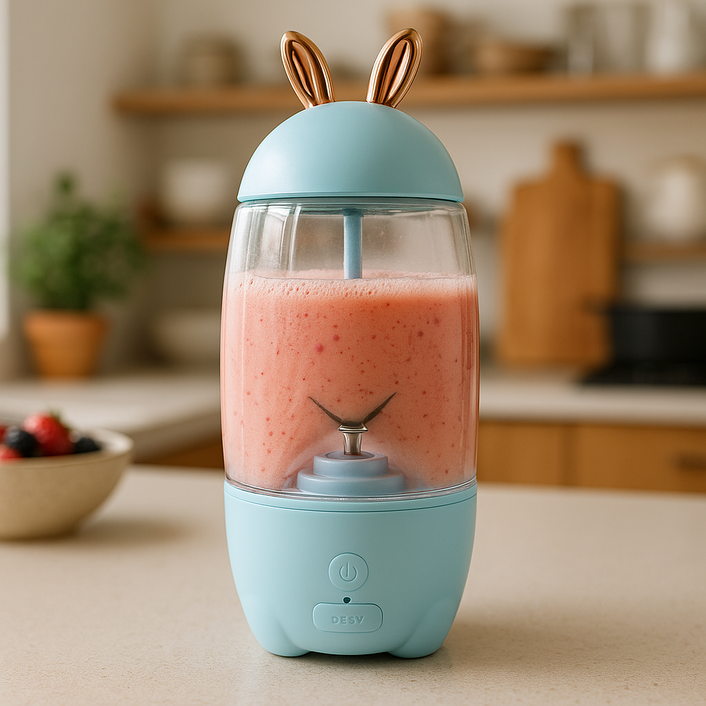 Licuadora Portátil Recargable DM-699 420 ml – Diseño Compacto y Divertido